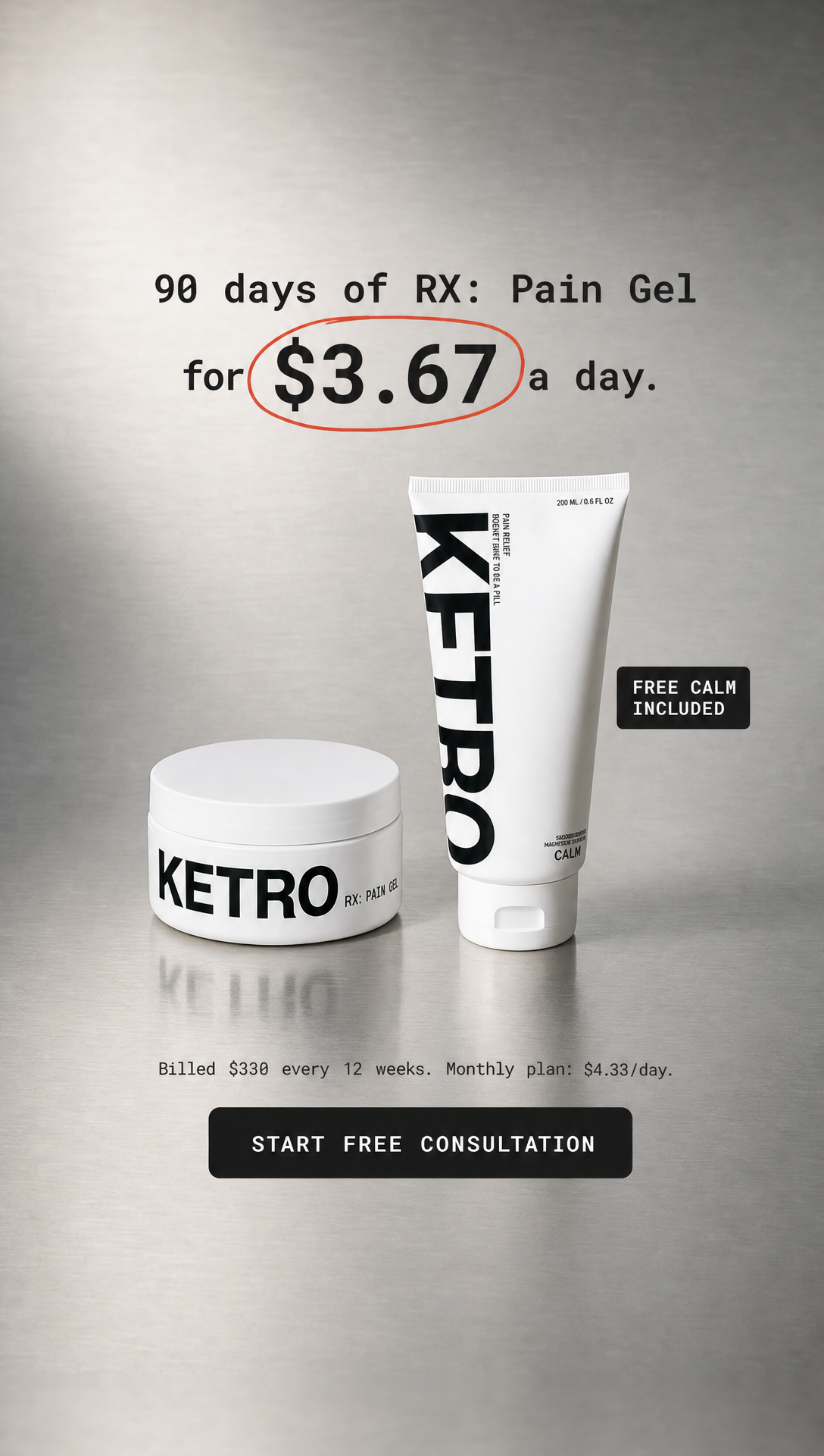 08. Offer: $3.67 a day on the 90-day plan
