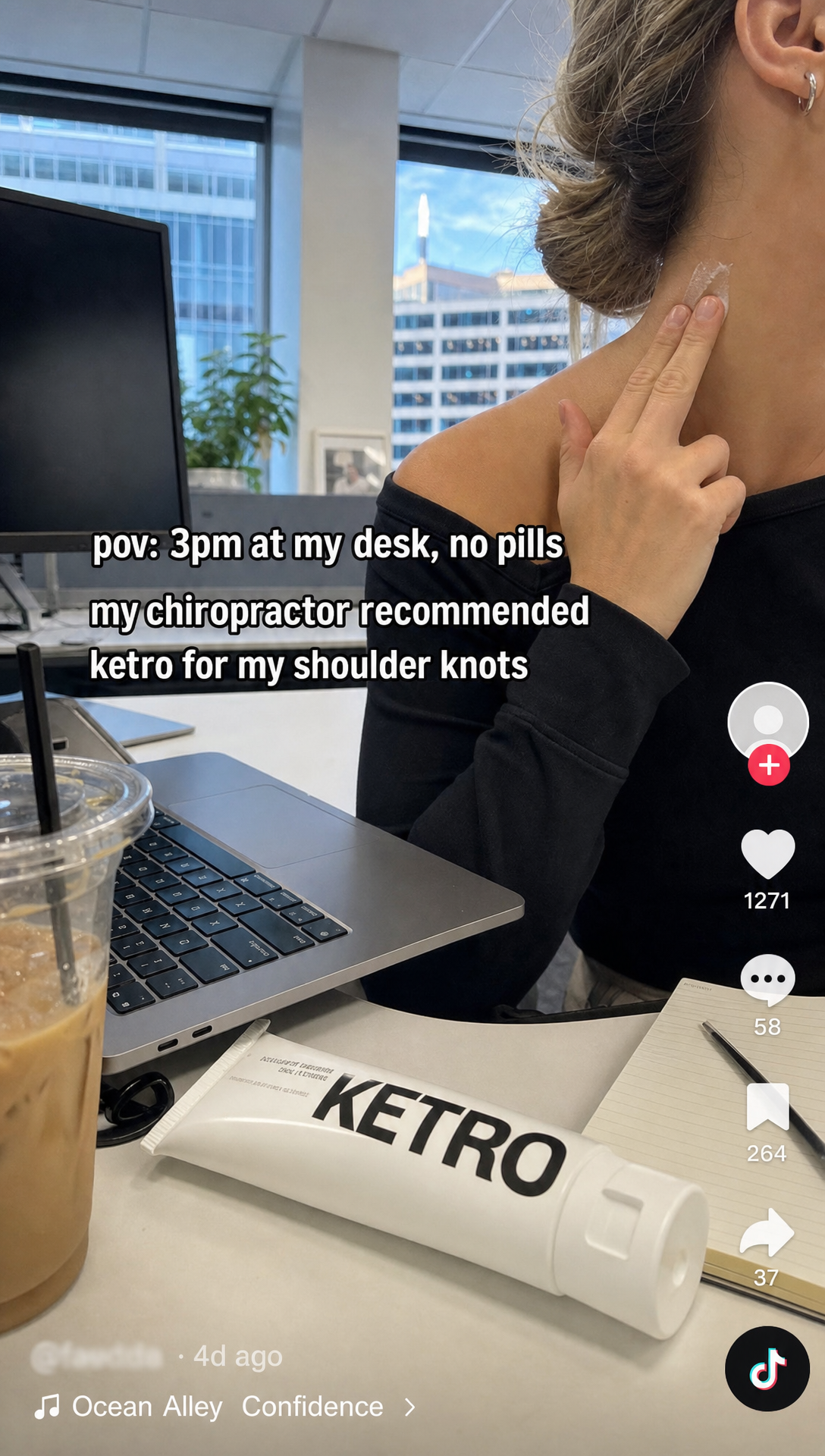 14. UGC TikTok: desk neck, 3pm